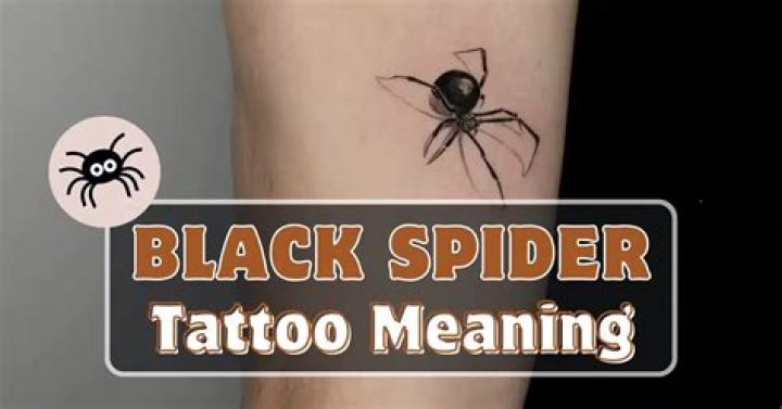 The Hidden Meaning Behind The Alluring Black Spider Tattoo