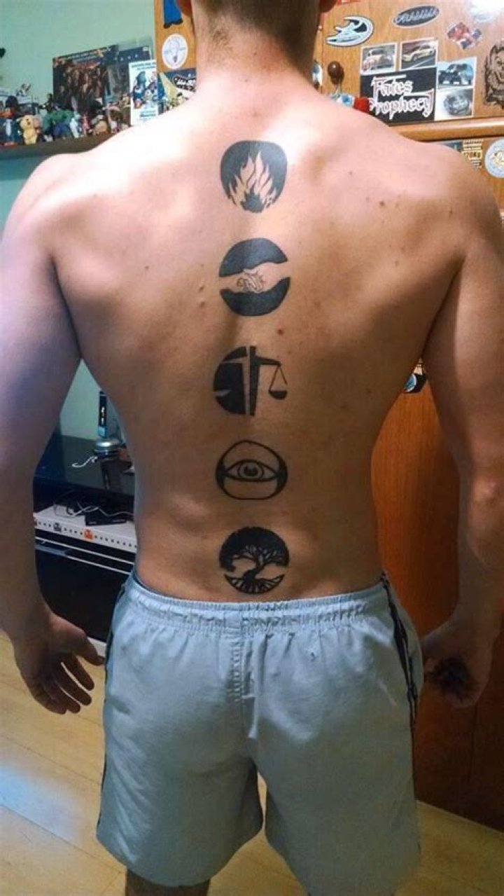 Captivating Fours Back Tattoos: A Divergent Journey