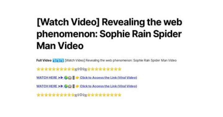 The Ultimate Guide To Sophie Rain's Spider-Man Clips
