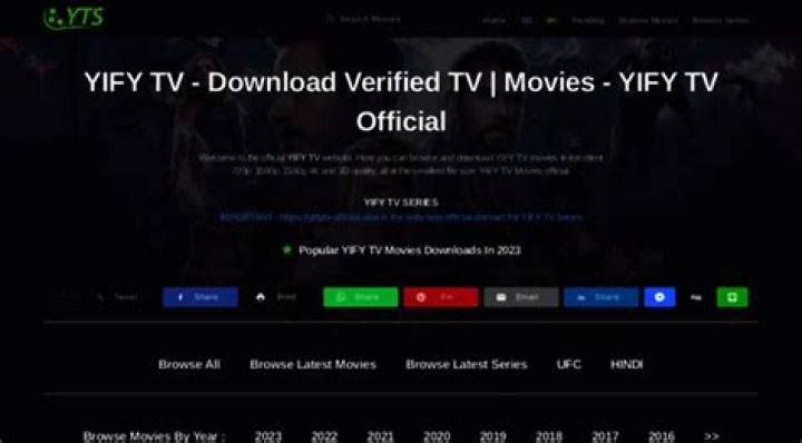 The Yify TV Watchlist: Discover New And Popular Movies