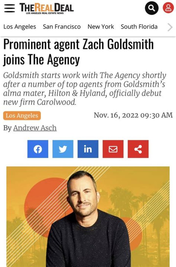 Meet Zach Goldsmith: The Real Estate Expert Behind "The Agency Family"